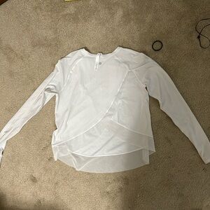 White long sleeve lululemon top